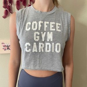 Cute graphic workout cropped top from Marshalls.